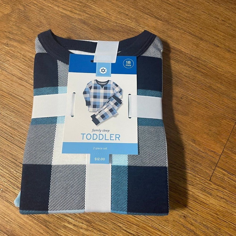 Blue Buffalo Toddler Family Sleep Set  Multi color Check Size 18